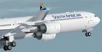 FSX/P3D South African Airways (ZS-SNF) Thomas Ruth A340-600 Textures